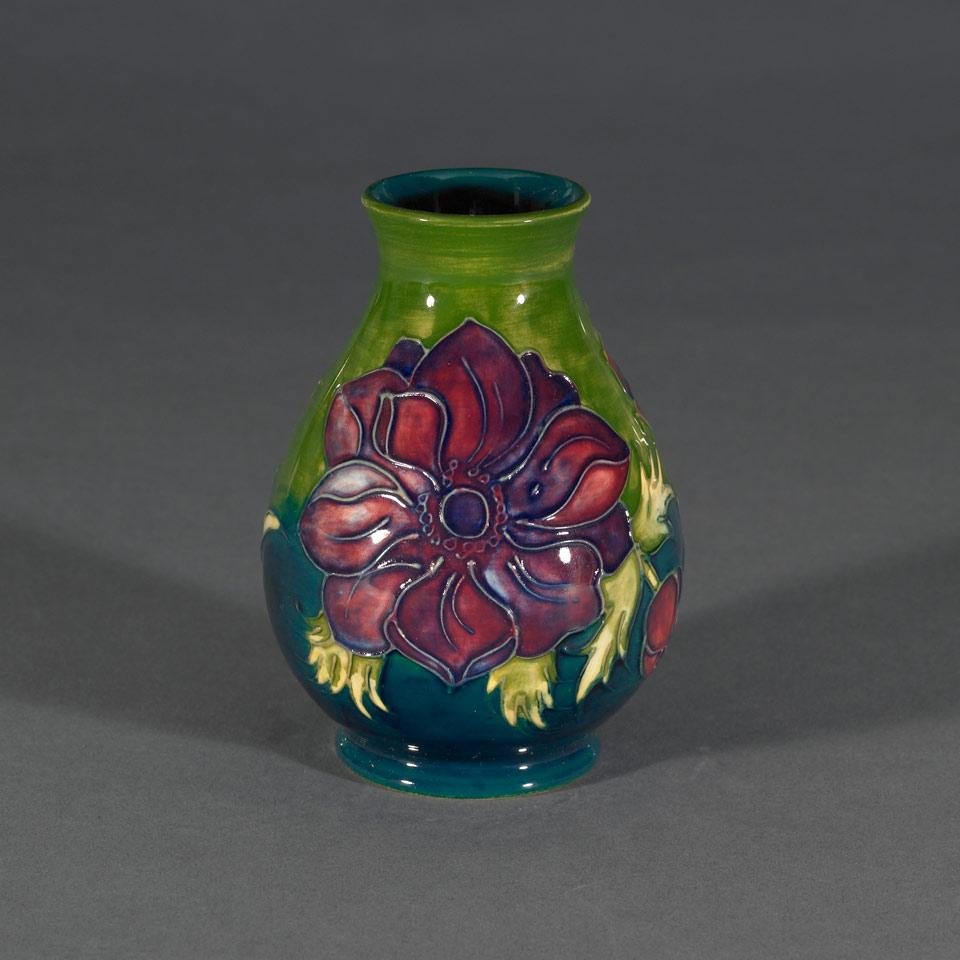 Moorcroft Anemone Vase, 1991