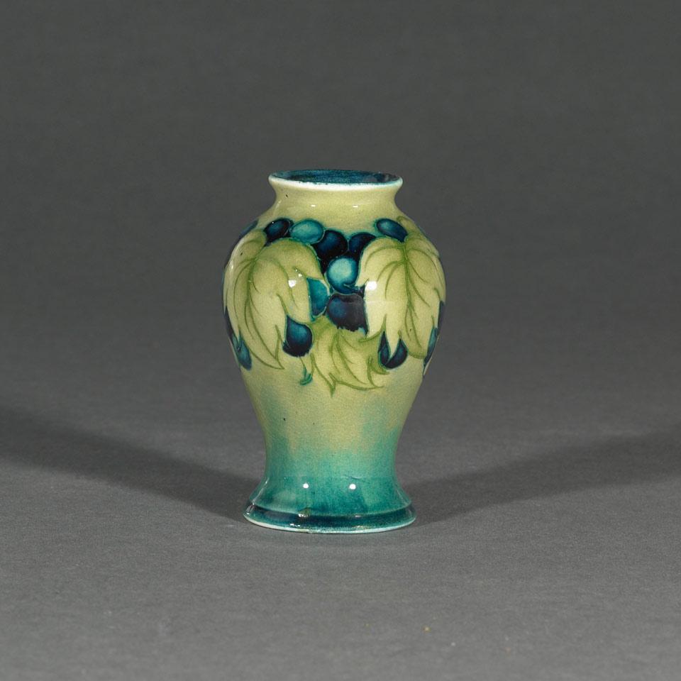 Moorcroft Grape and Leaf Vase, c.1925-30