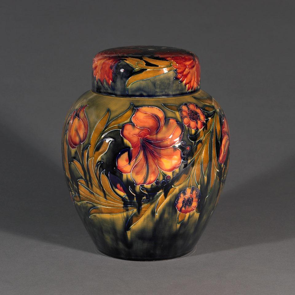 Moorcroft Spanish Ginger Jar and Cover, c.1916-18