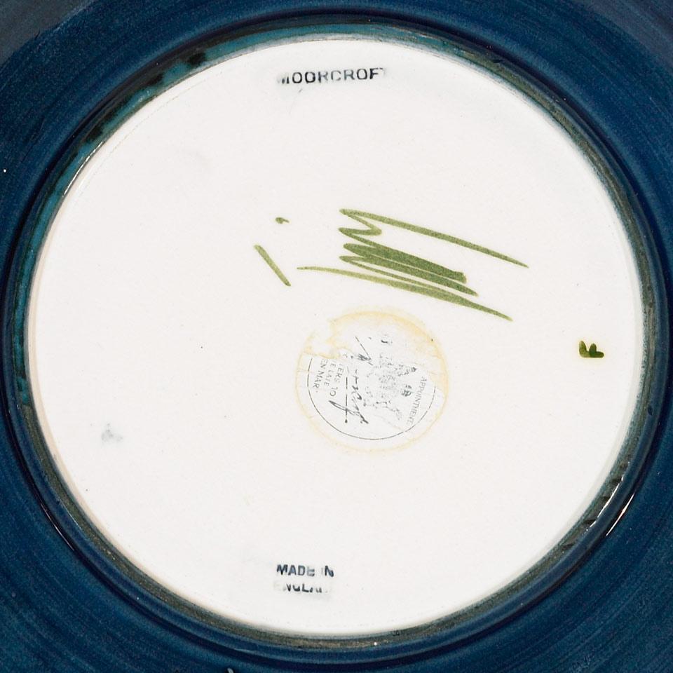 Moorcroft Hibiscus Plate, c.1965