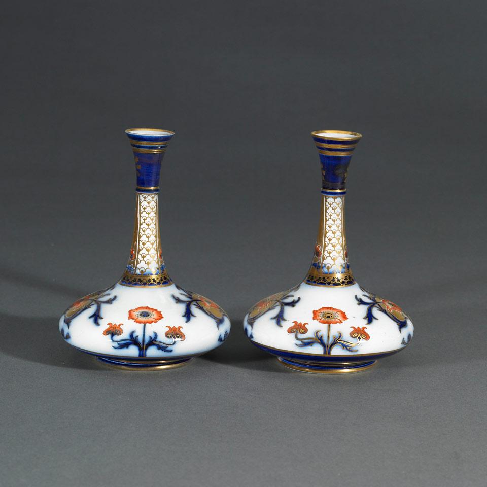 Pair of Macintyre Moorcroft Aurelian Vases, c.1898-1900