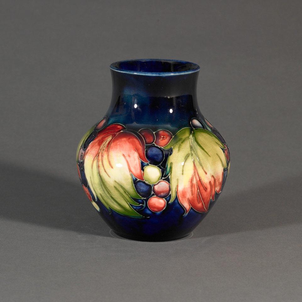 Moorcroft Grape and Leaf Vase, 1930’s