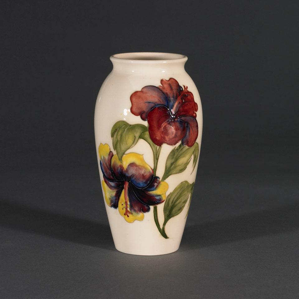 Moorcroft Hibiscus Vase, c.1980
