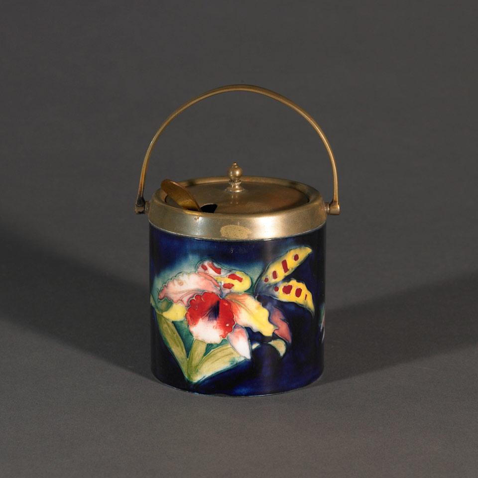 Moorcroft Orchids Preserve Jar, 1940’s