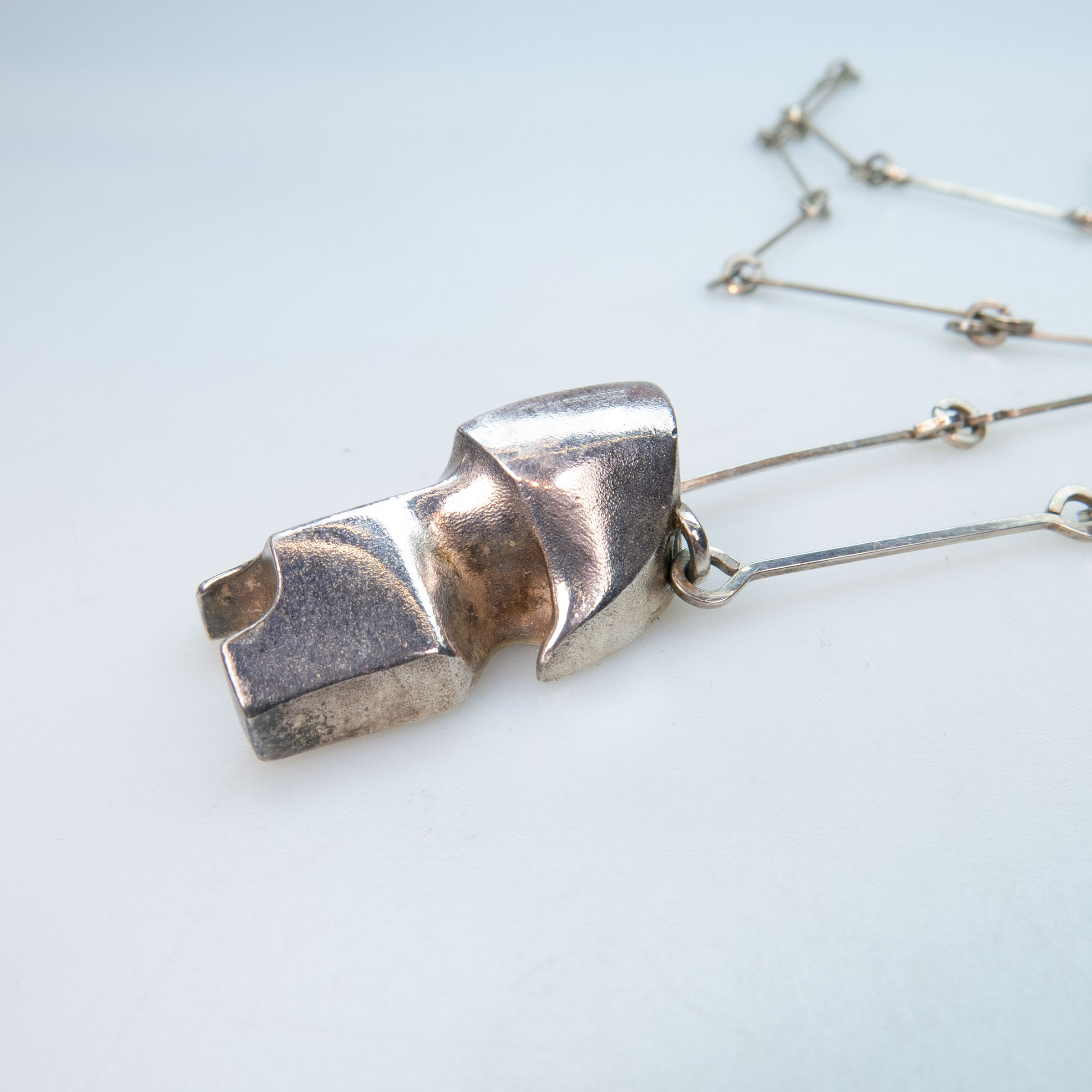 Lapponia Finnish Sterling Silver Abstract Pendant