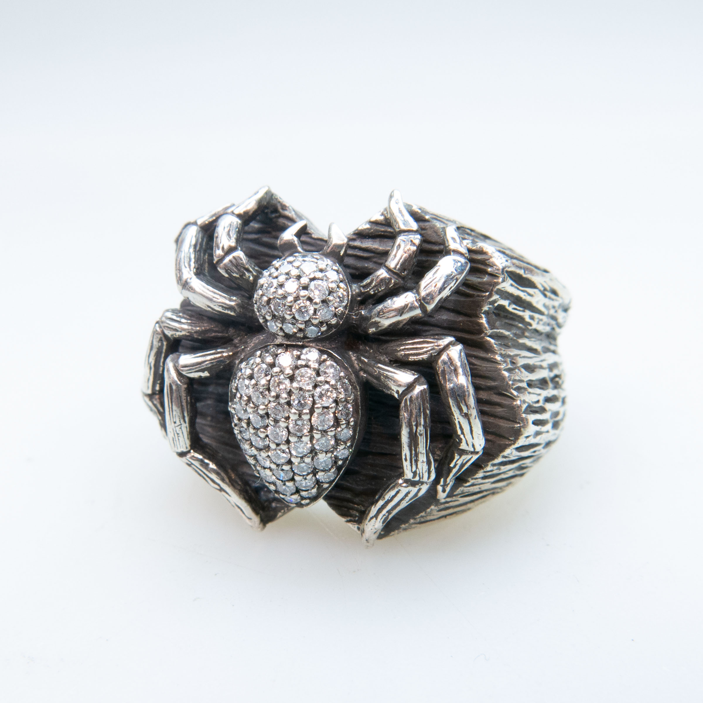 Men's Sterling Silver 'Spider' Ring