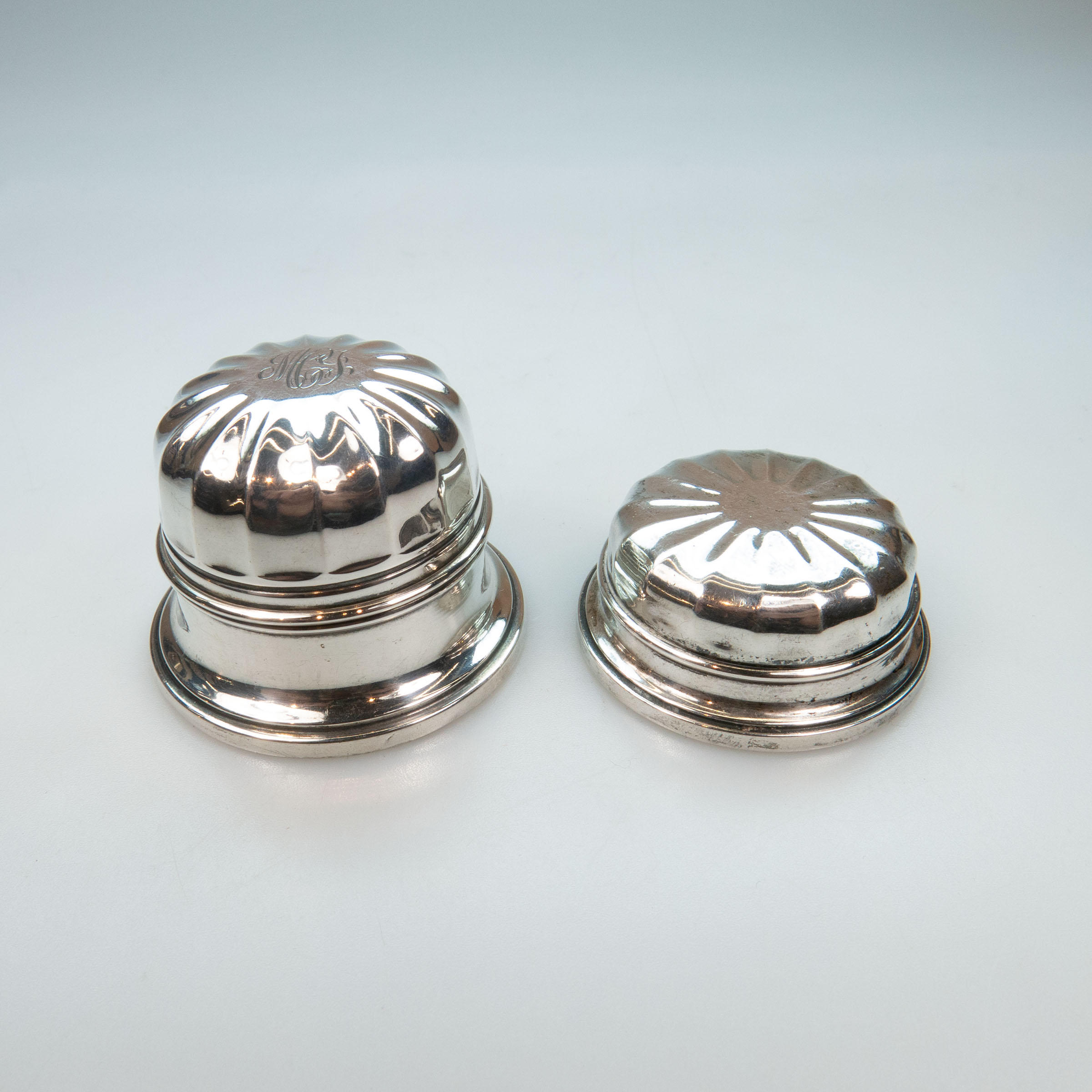 2 Birks Sterling Silver Ring Boxes