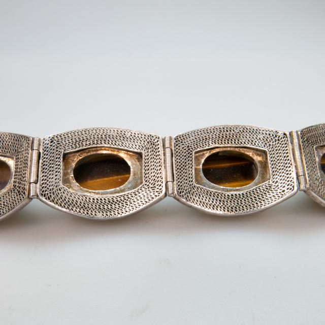 Chinese Silver Filigree Bracelet