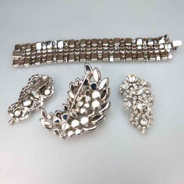 Small Quantity Of Weiss Silver-Tone Metal Jewellery