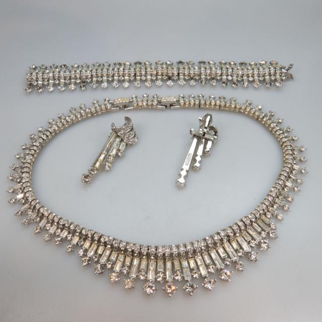 Two Boucher Silver-Tone Metal Necklace And Earring Suites