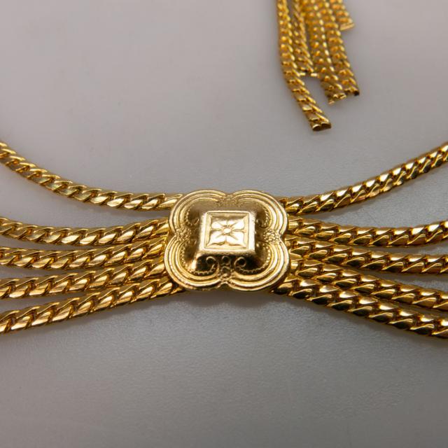 Christian Dior Gold-Tone Metal Necklace/Belt