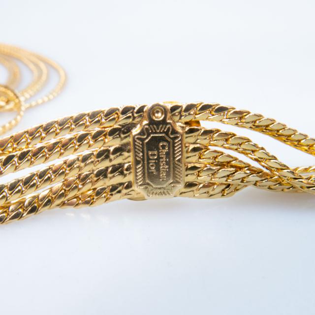 Christian Dior Gold-Tone Metal Necklace/Belt