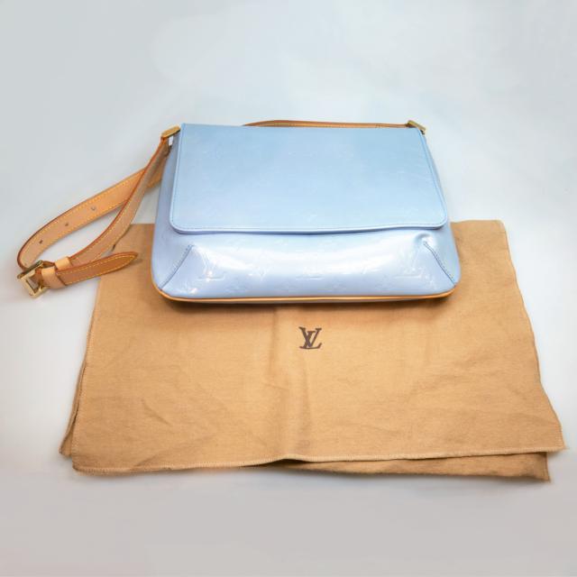 Louis Vuitton Monogram Vernis Lavender Leather Handbag