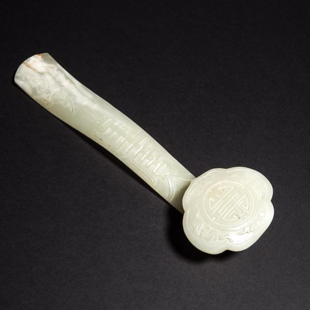 A White Jade Ruyi Sceptre