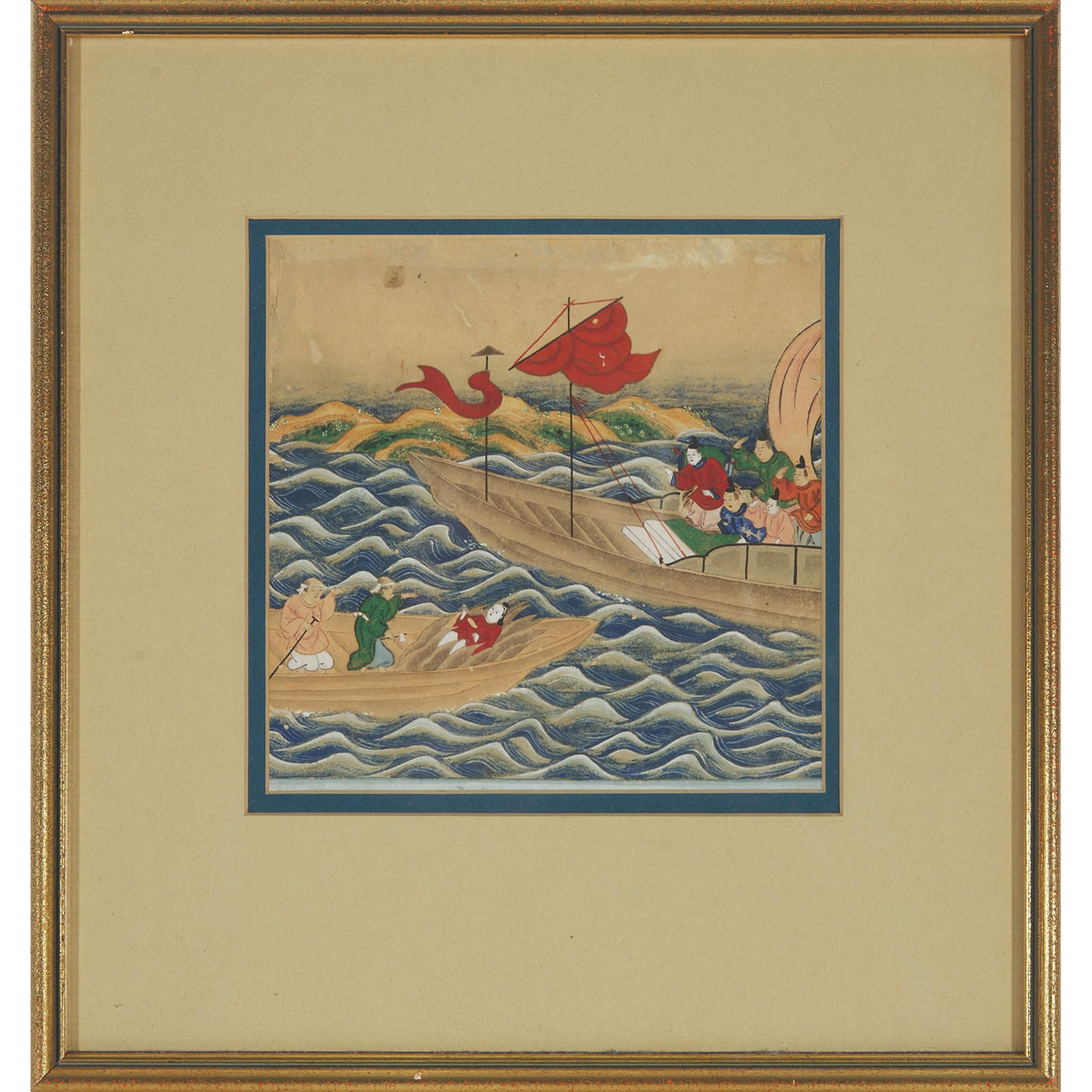 Two Japanese Paintings, 19th Century