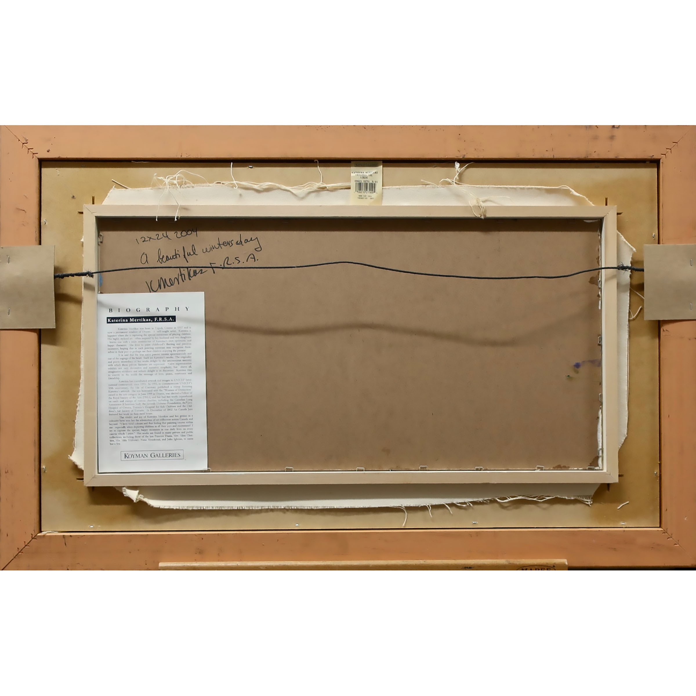 KATERINA MERTIKAS (GREEK-CANADIAN, B.1957)    