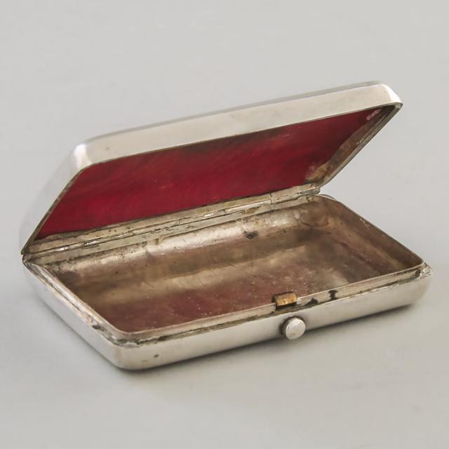 Russian Silver Cigarette Case, Moscow, c.1910