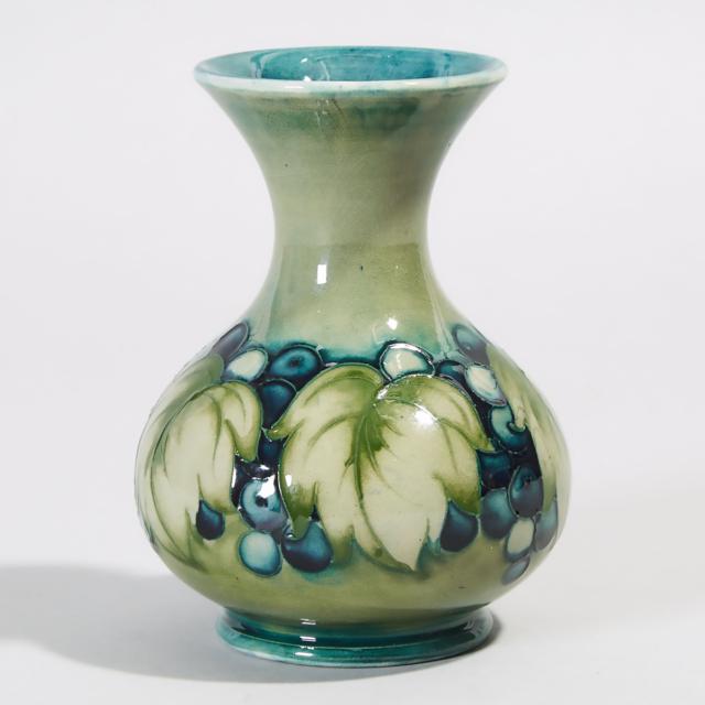 Moorcroft Grape and Leaf Vase, c.1928-30