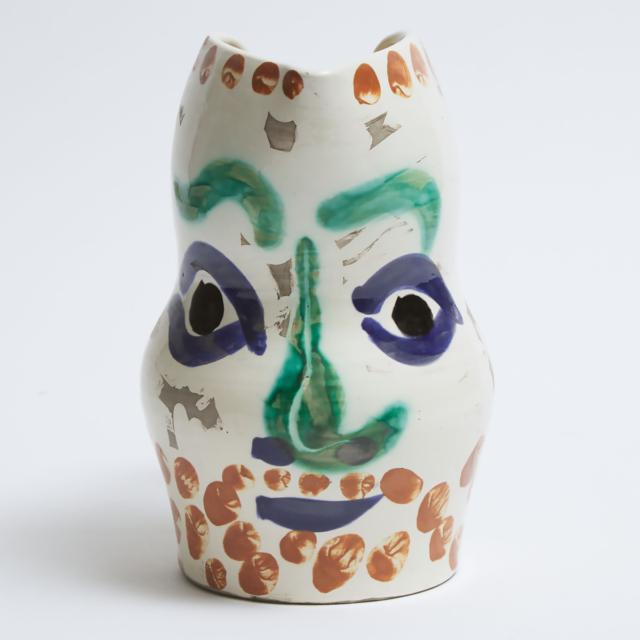 ‘Visage aux Points’, Pablo Picasso (1881-1973), Ceramic Jug, 93/350, c.1969