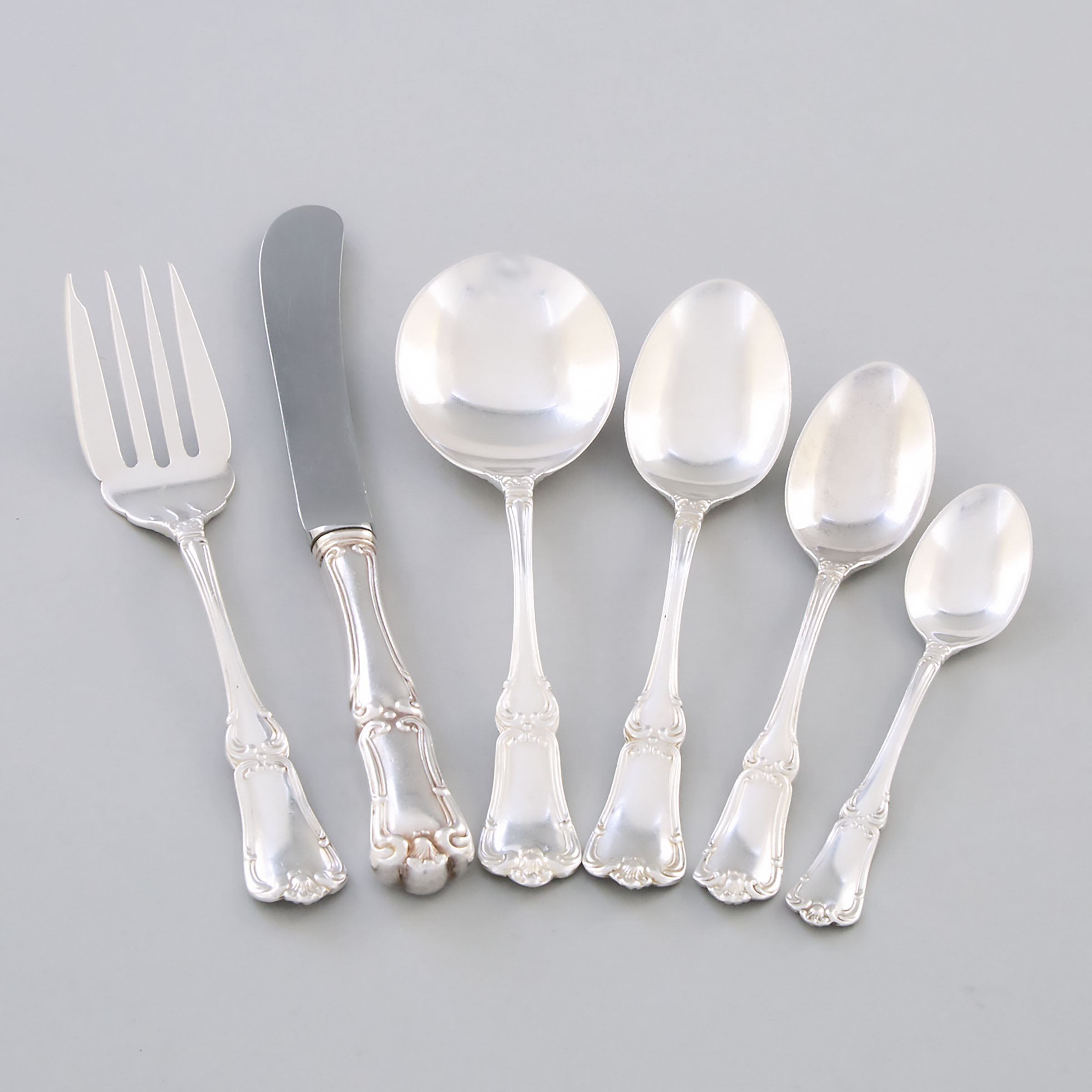 Canadian Silver ‘Francis I’ Pattern Flatware, Henry Birks & Sons, Montreal, Que., 20th century
