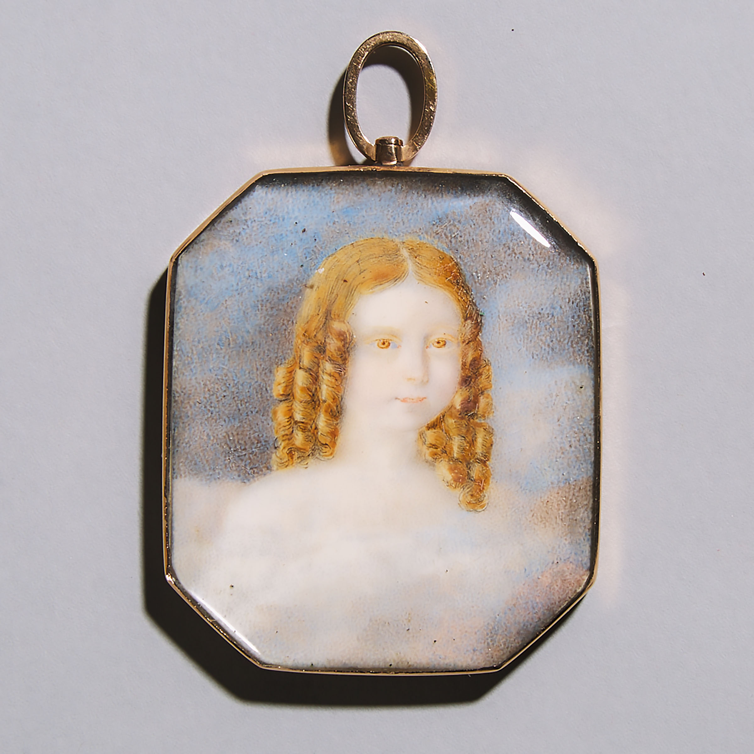 British School Portrait Miniature of Dorothea 'Dolly' FitzClarence, c.1850
