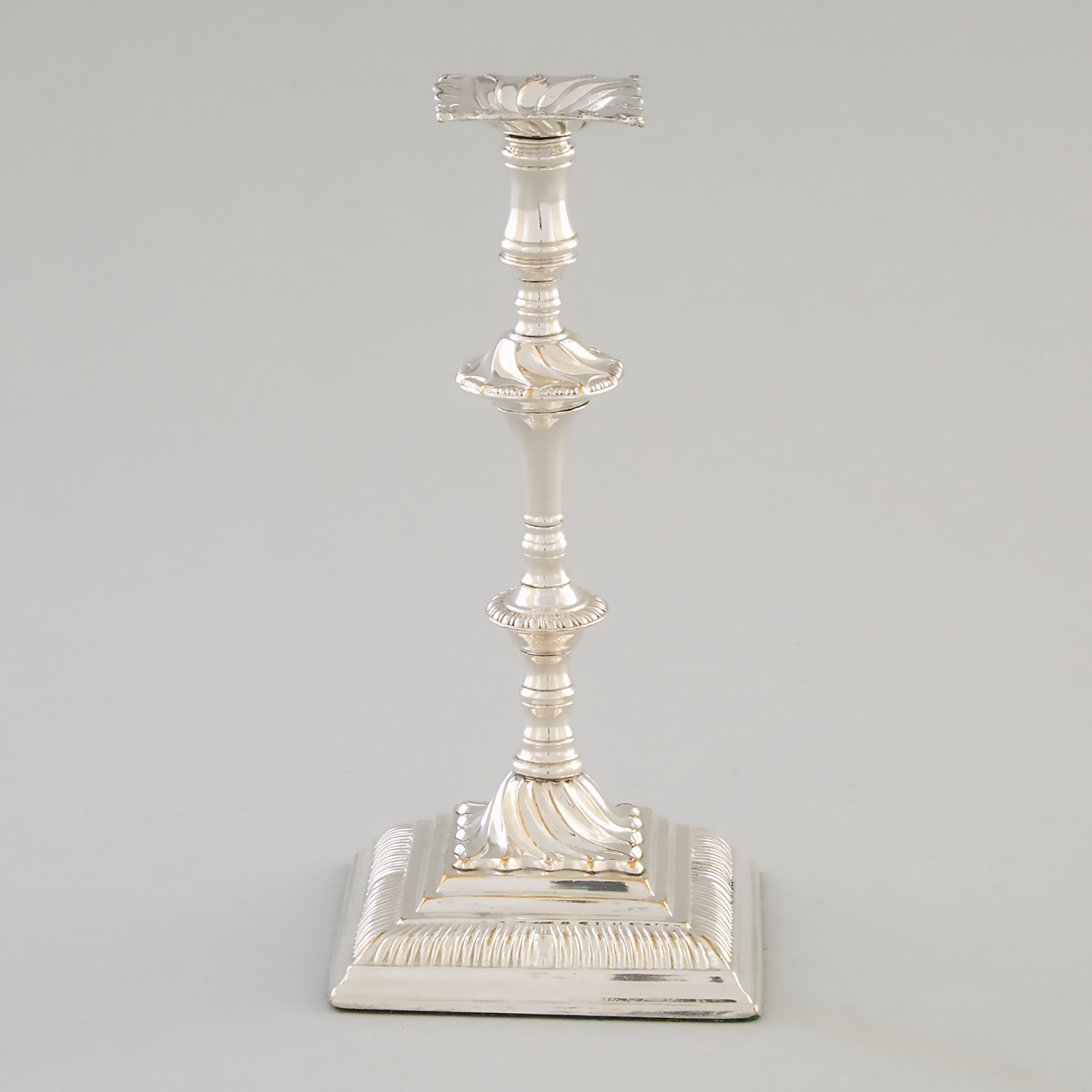 Old Sheffield Plate Taperstick, late 18th century