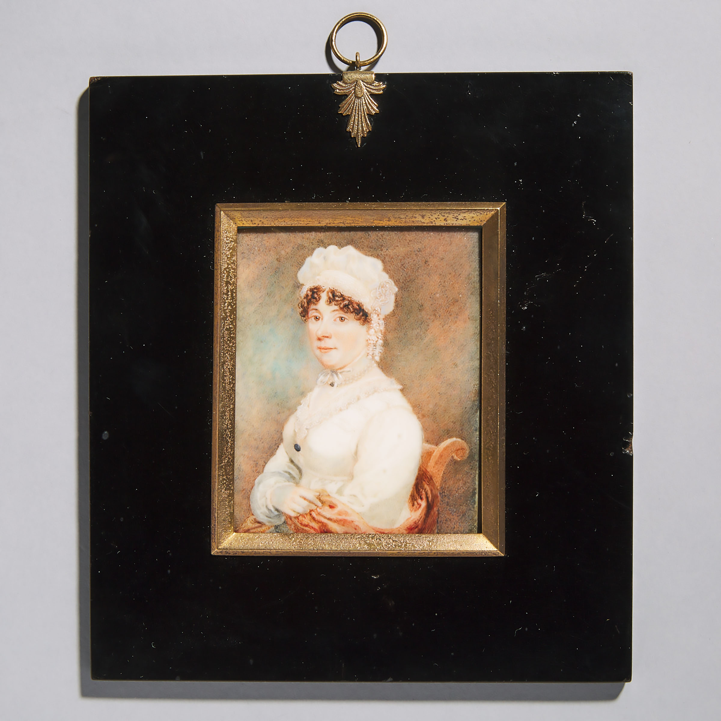 British School Portrait Miniature of a Lady, early 19th century
