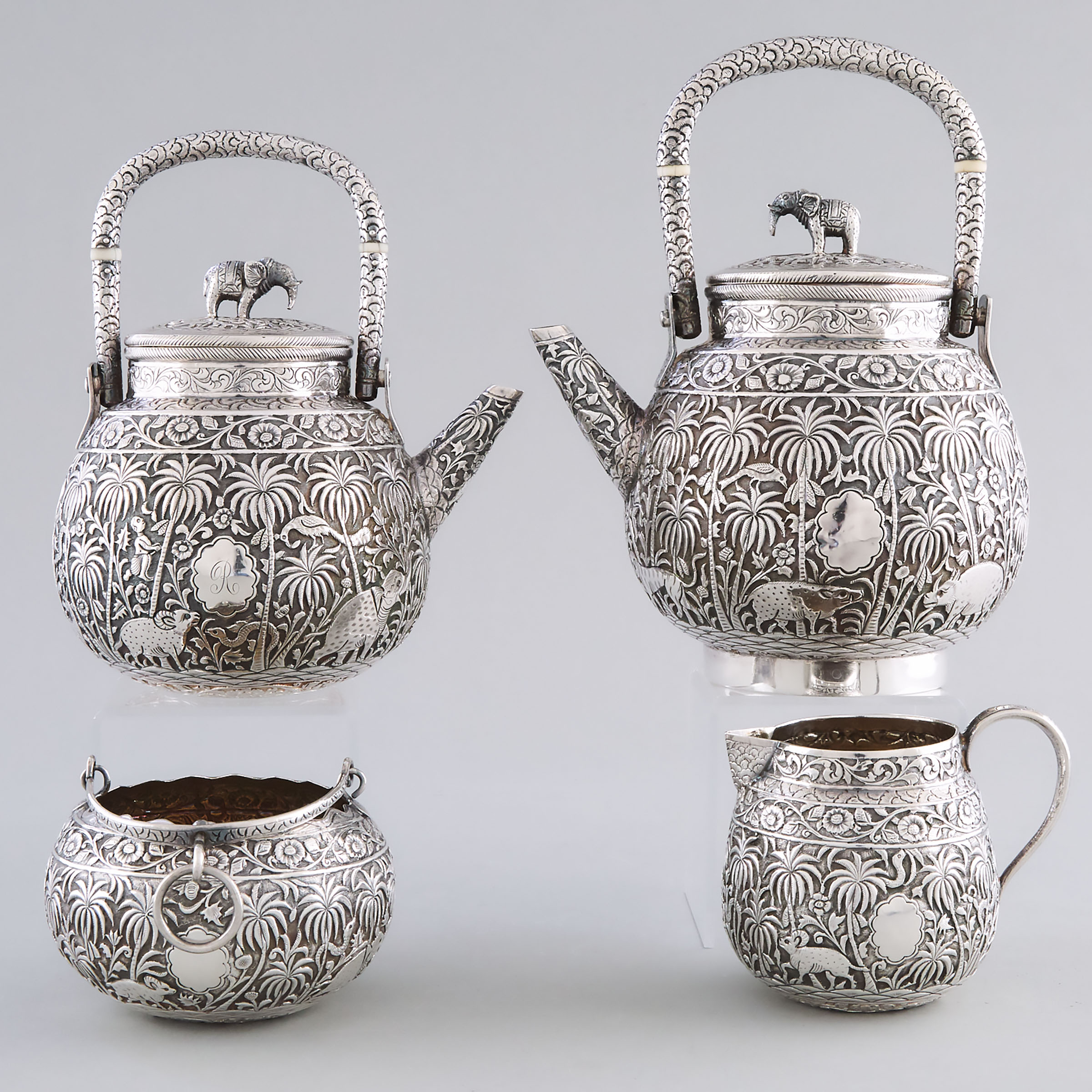 Anglo-Indian Silver Tea Service, c.1898