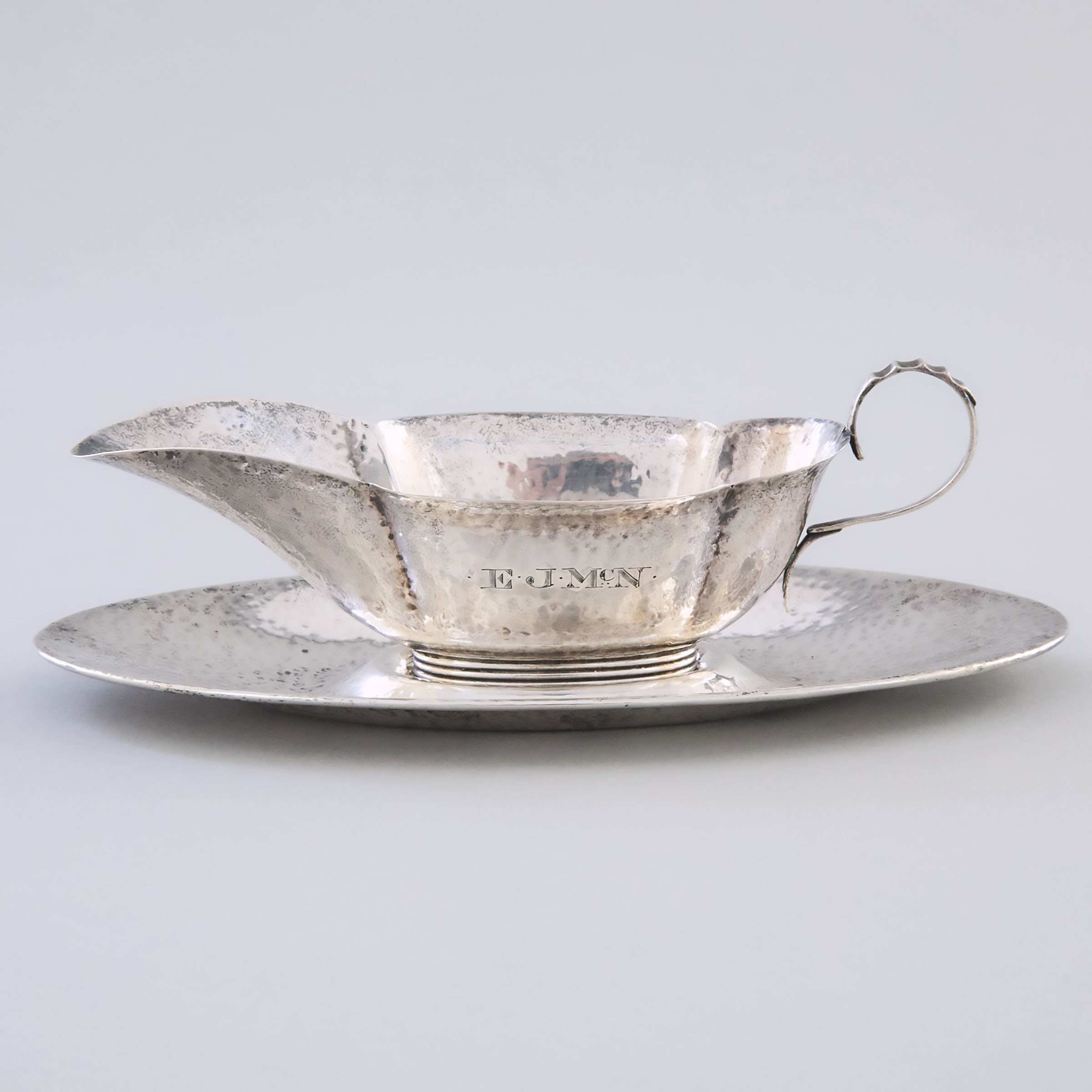 American Silver Small Sauce Boat and Stand, Gorham Mfg. Co., Providence, R.I., 1914