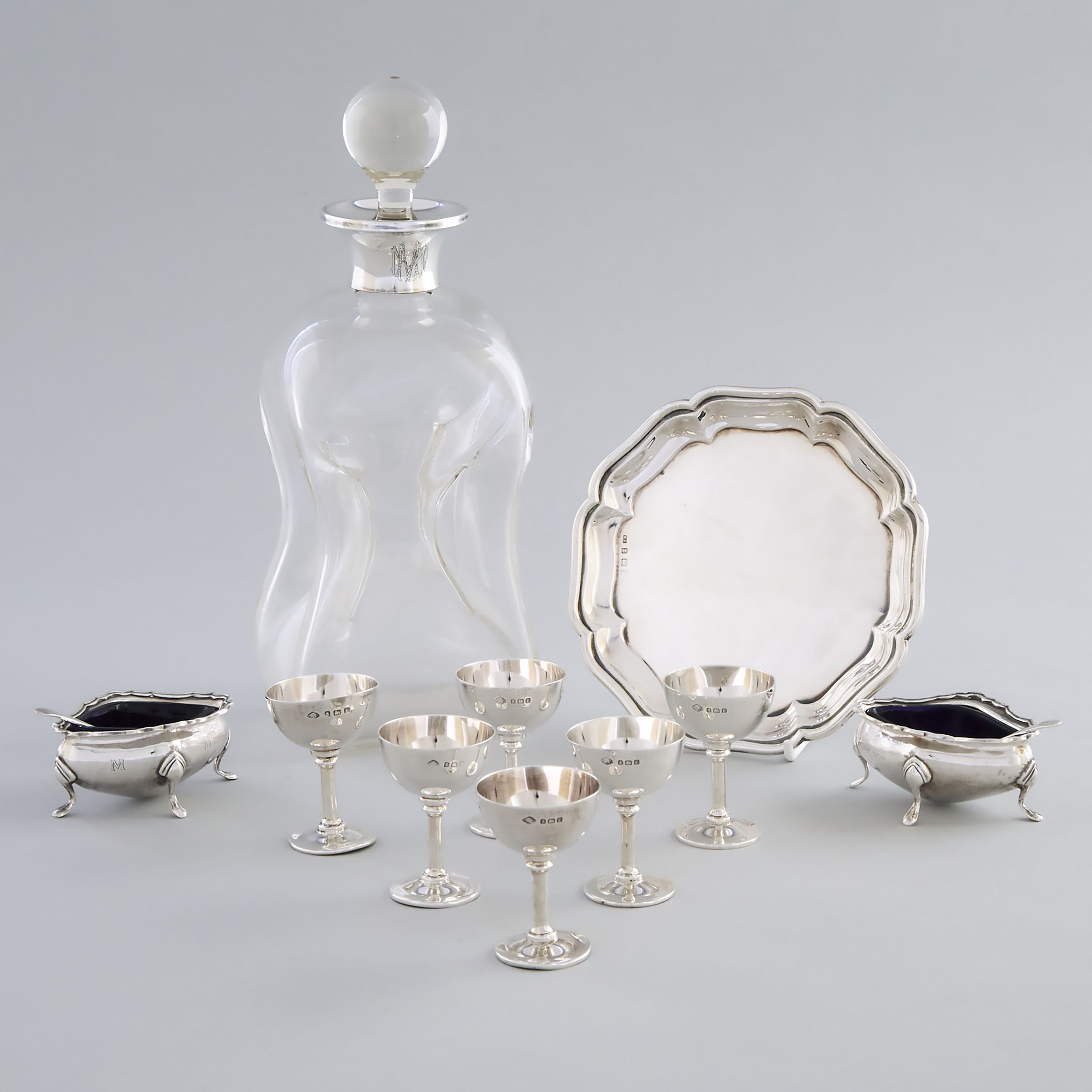 Group of English Silver, Birmingham and Sheffield, 1921-30