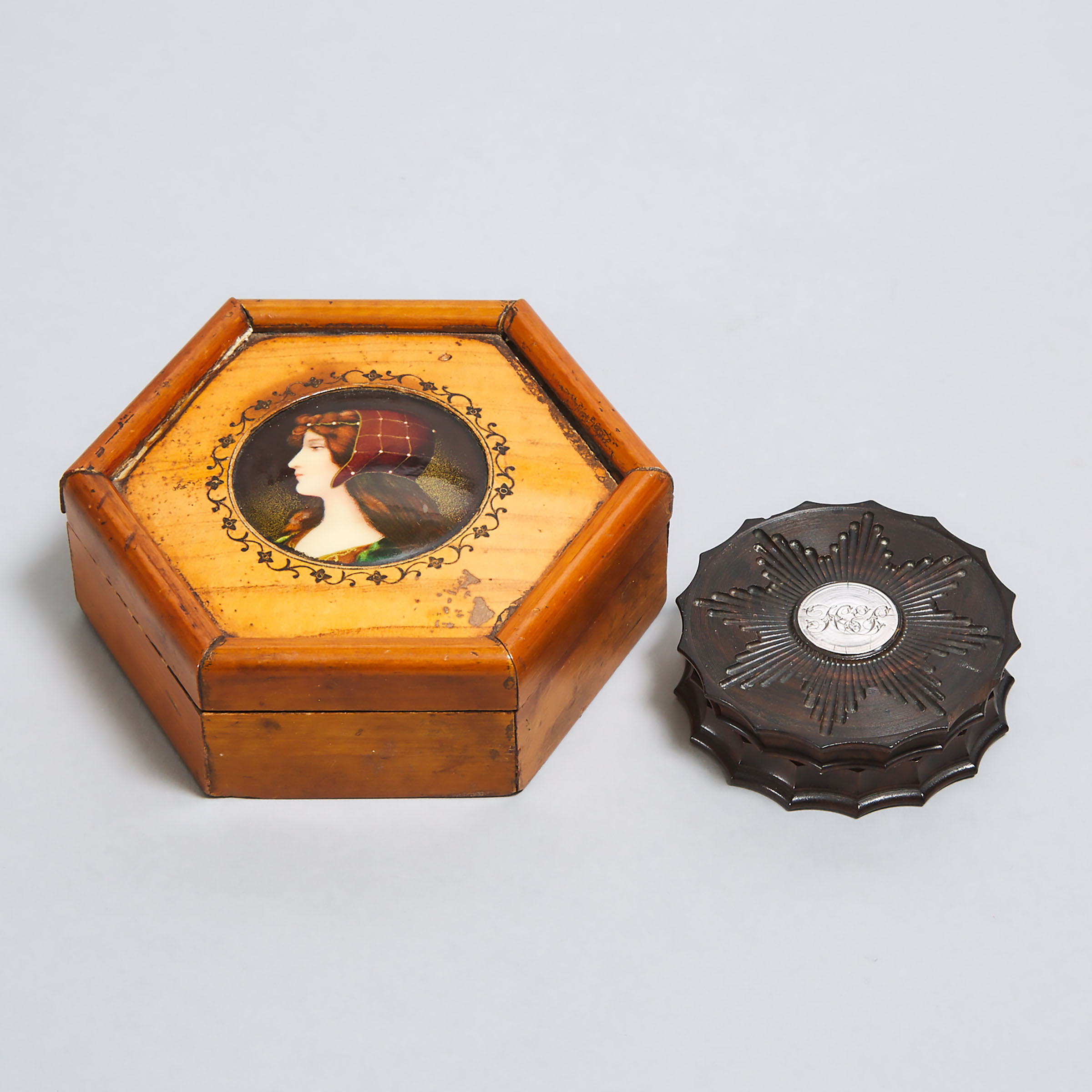Two Small Victorian Boxes, 19th century