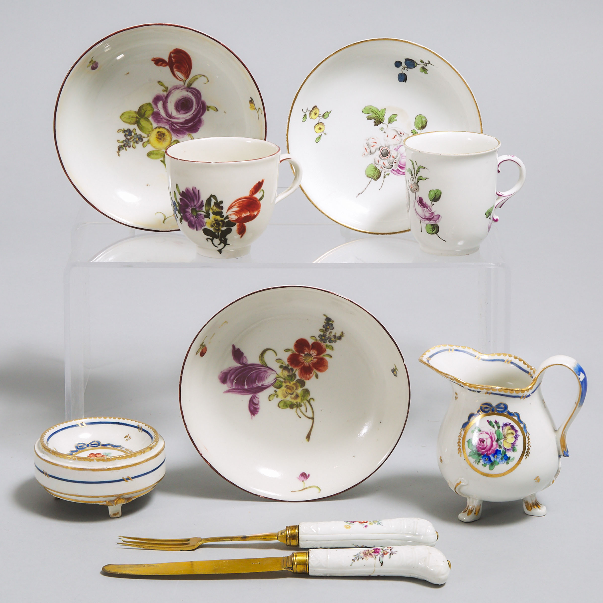 Group of German and Austrian Porcelain, late 18th/early 19th century