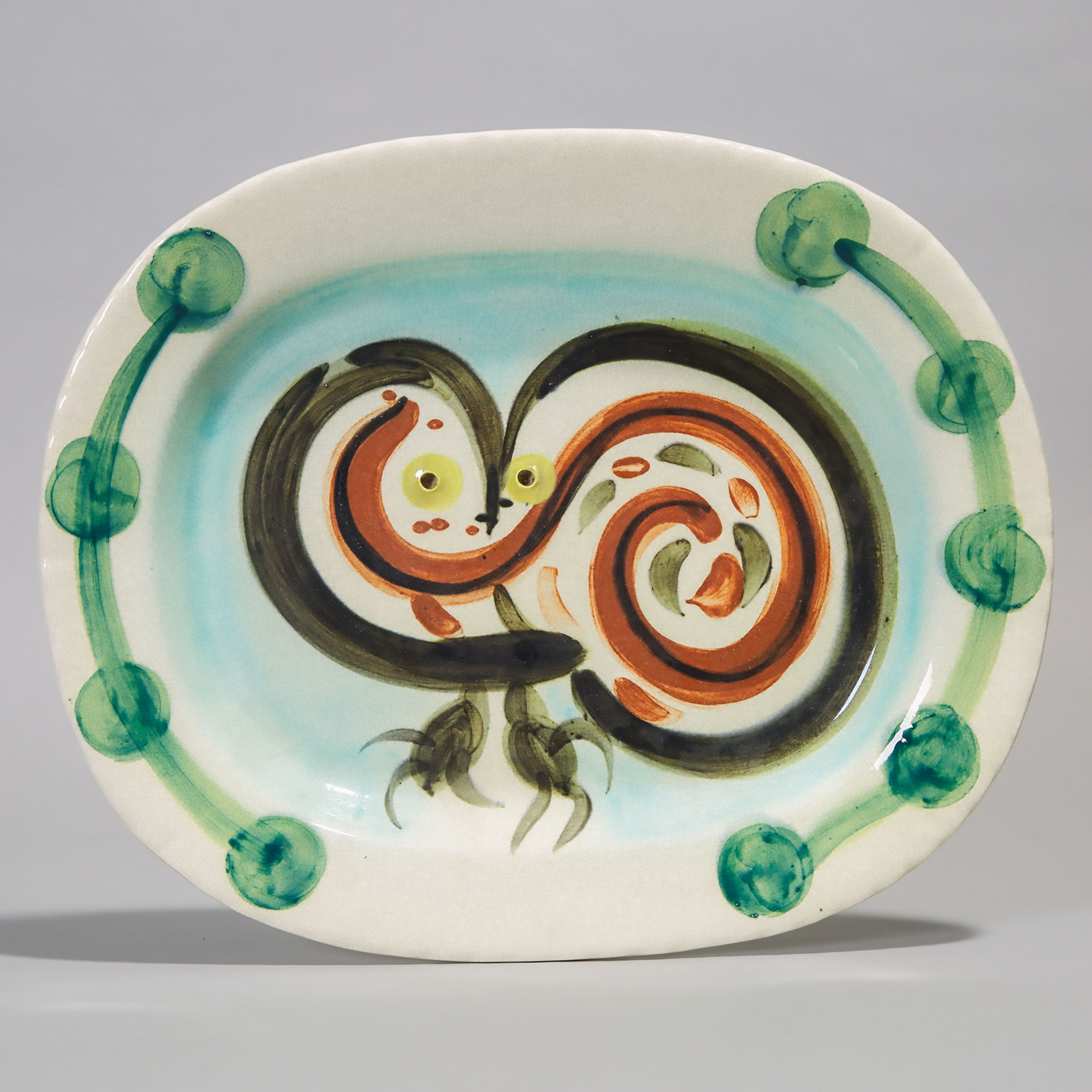 ‘Chouette’ (Wood Owl), Pablo Picasso (1881-1973), Ceramic Platter, 71/200, c.1948