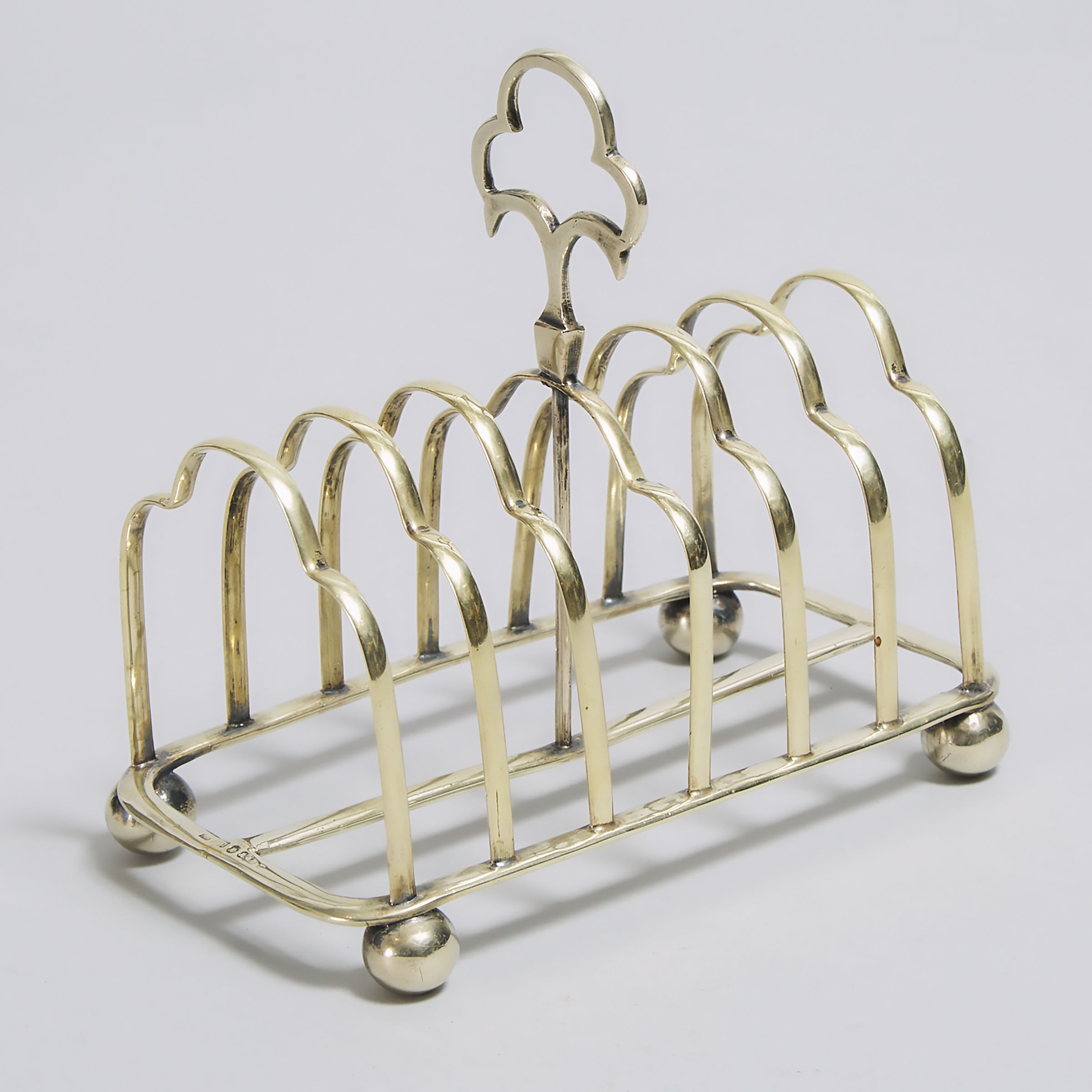 Victorian Silver Plate Toast Rack, 19th century