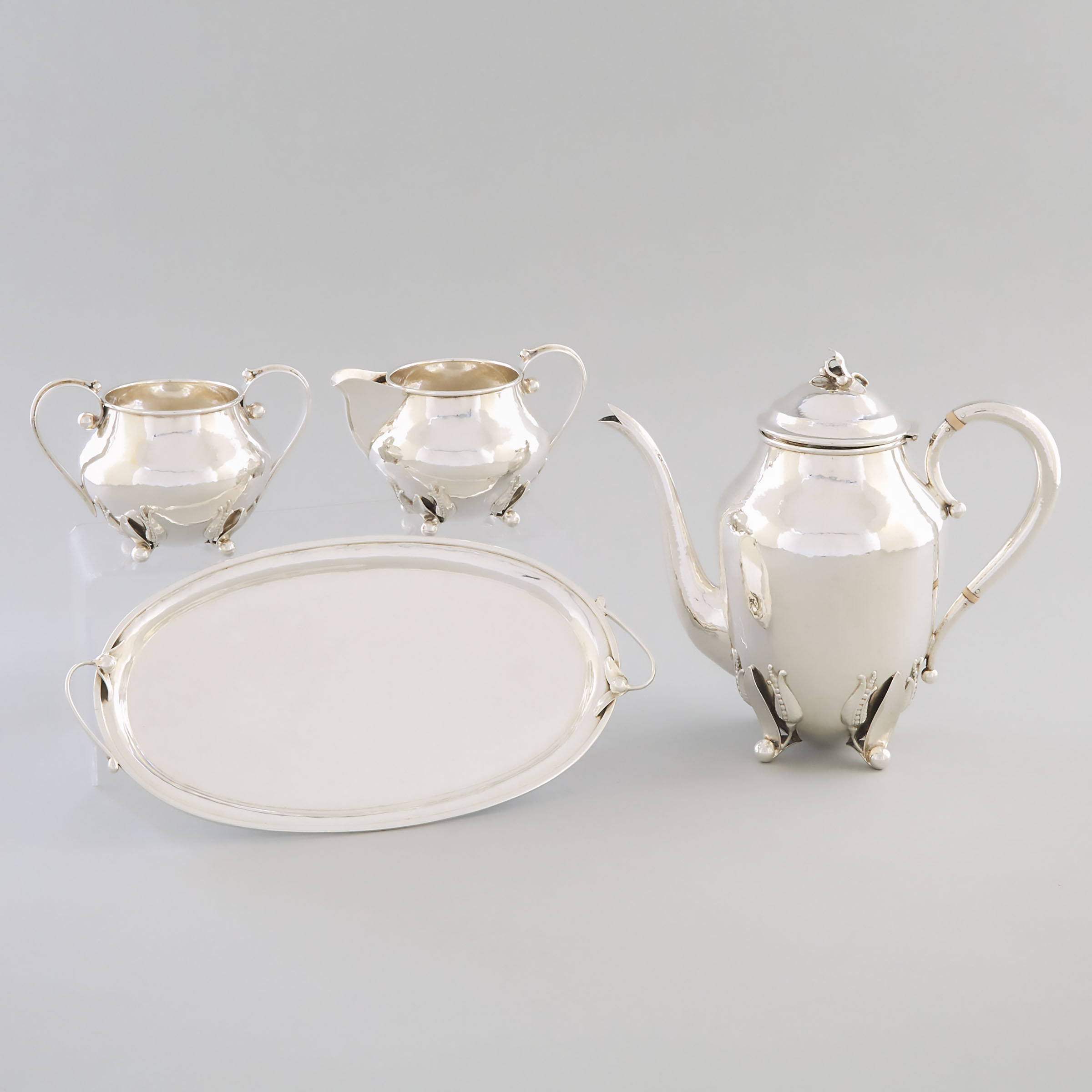 Canadian Silver Coffee Service, Carl Poul Petersen, Montreal, Que., mid-20th century