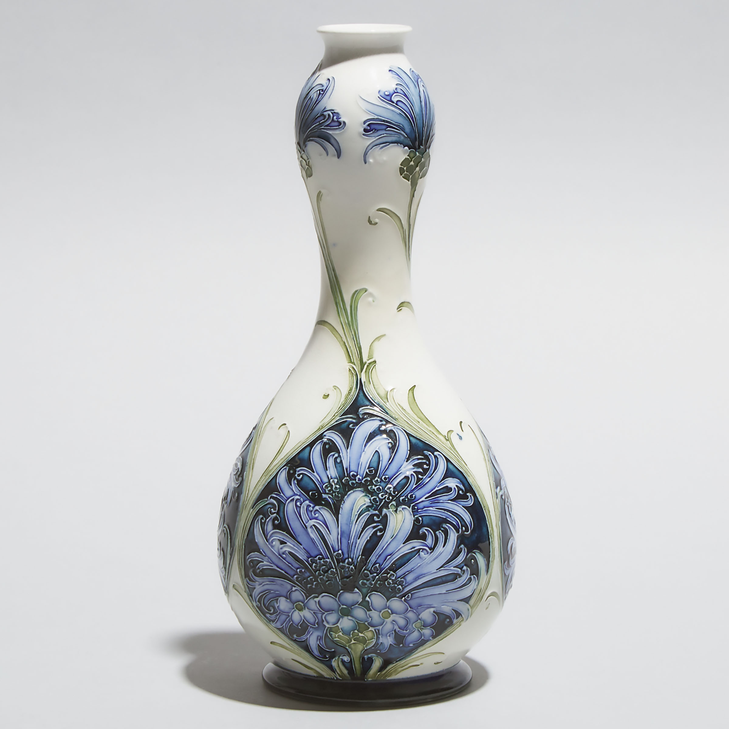 Macintyre Moorcroft Florian Ware Cornflower Vase, c.1900-05