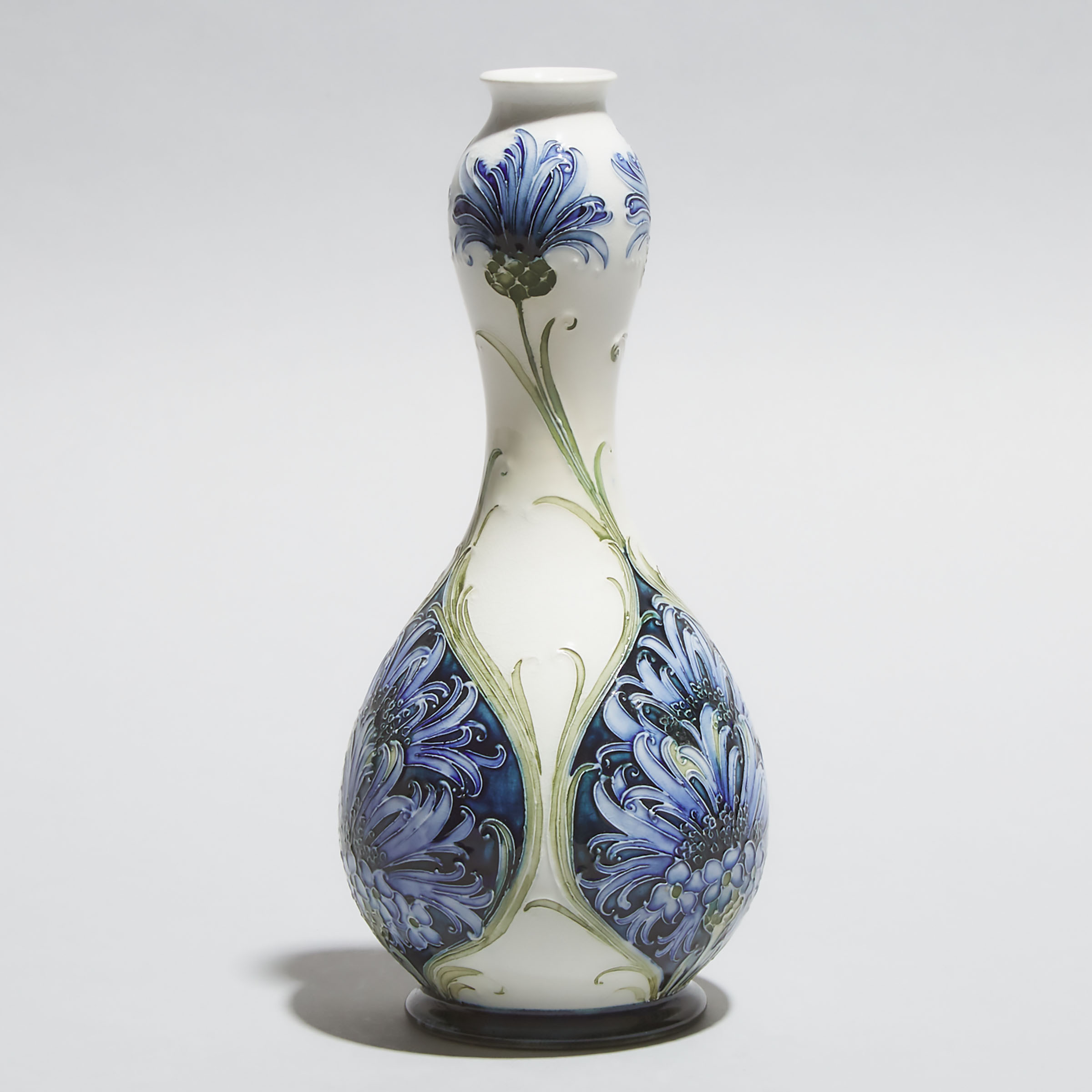 Macintyre Moorcroft Florian Ware Cornflower Vase, c.1900-05