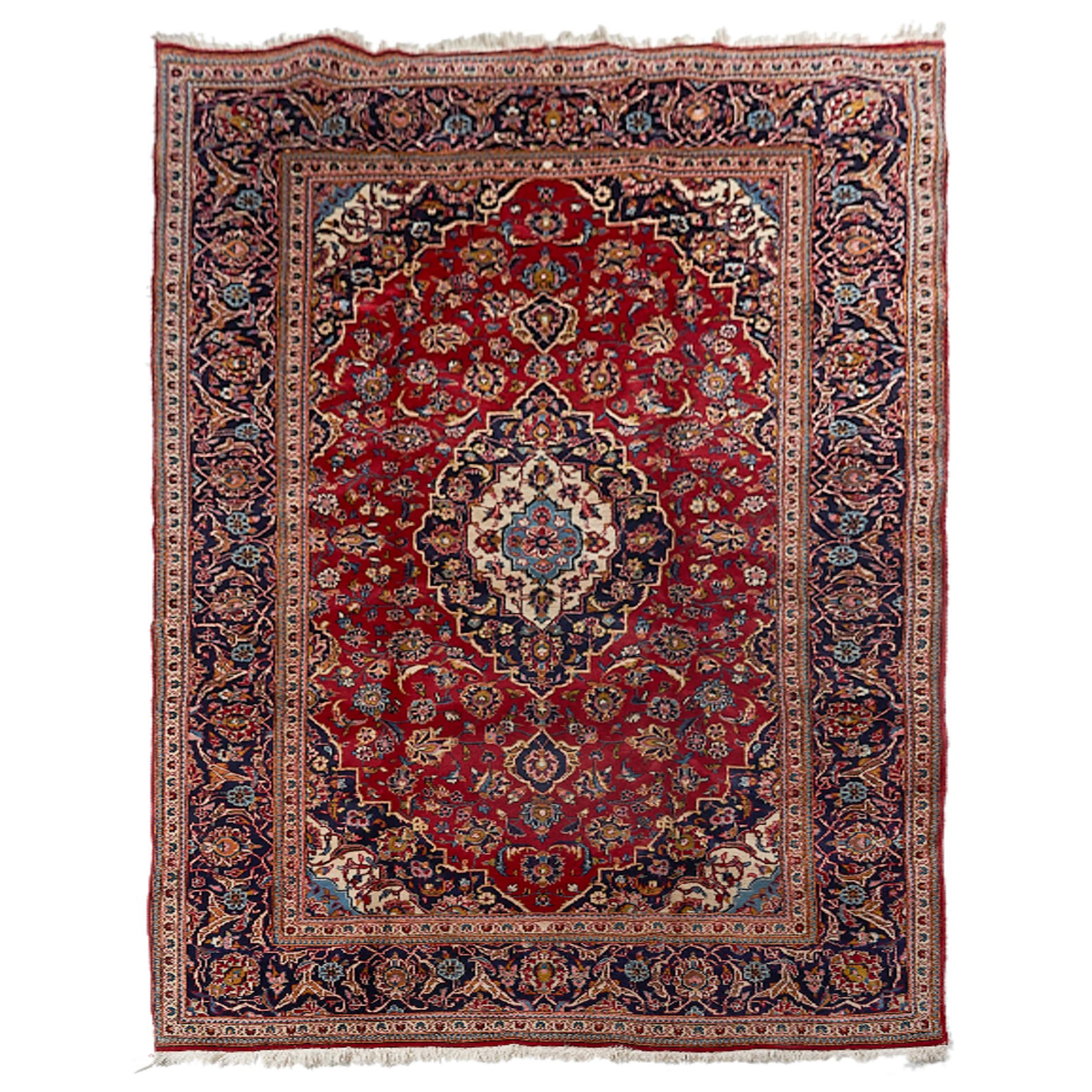 Kashan Carpet, Persian, c.1975