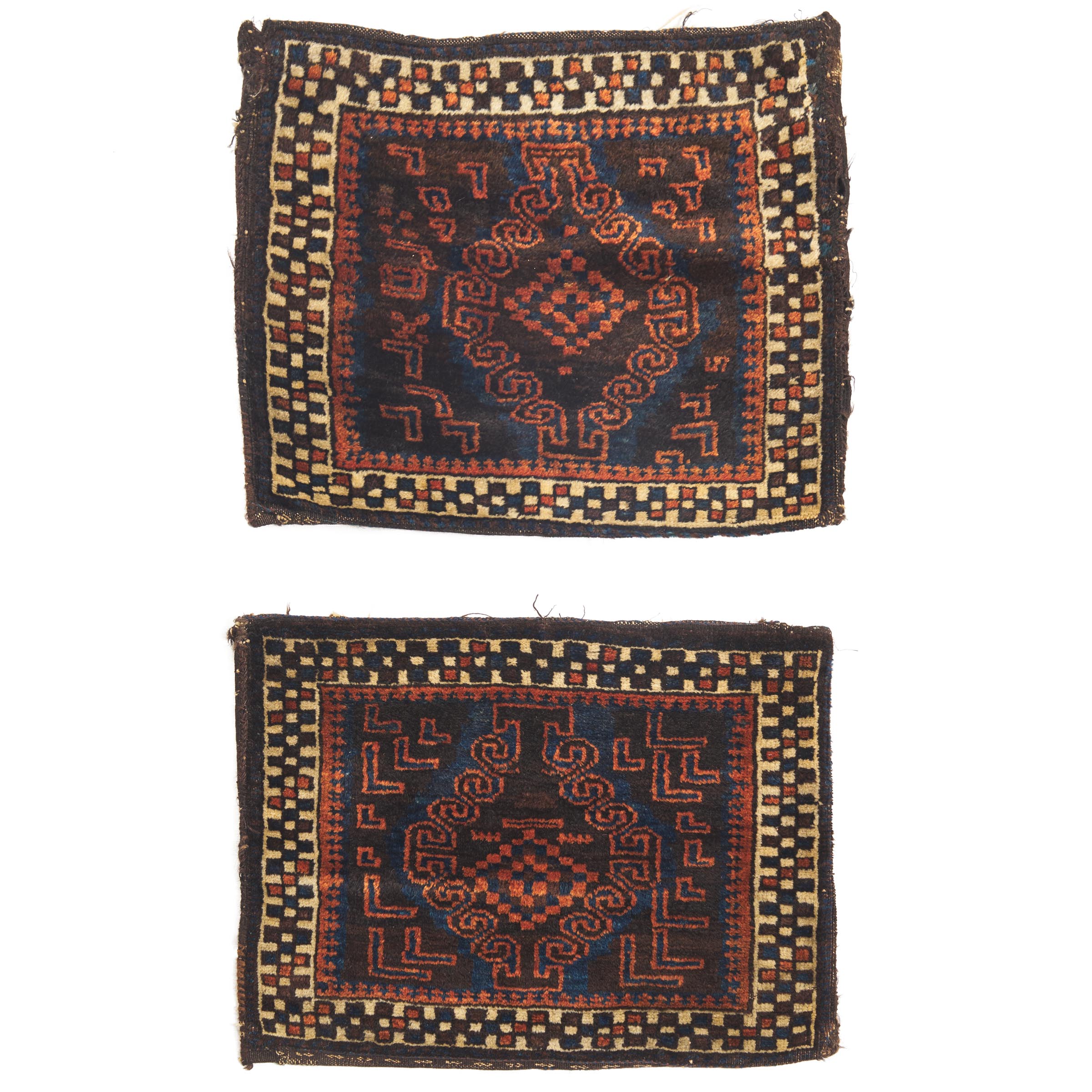 Pair of Kurdish Khorassan Belouchi Bags, Persian, c.1900
