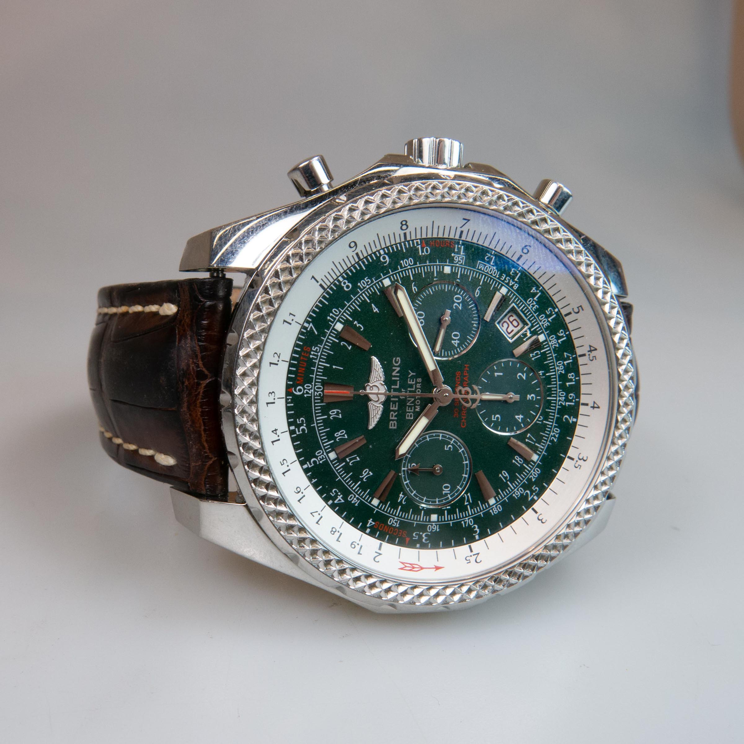 Breitling For Bentley Motors Limited Edition Wristwatch, With Date And Chronograph