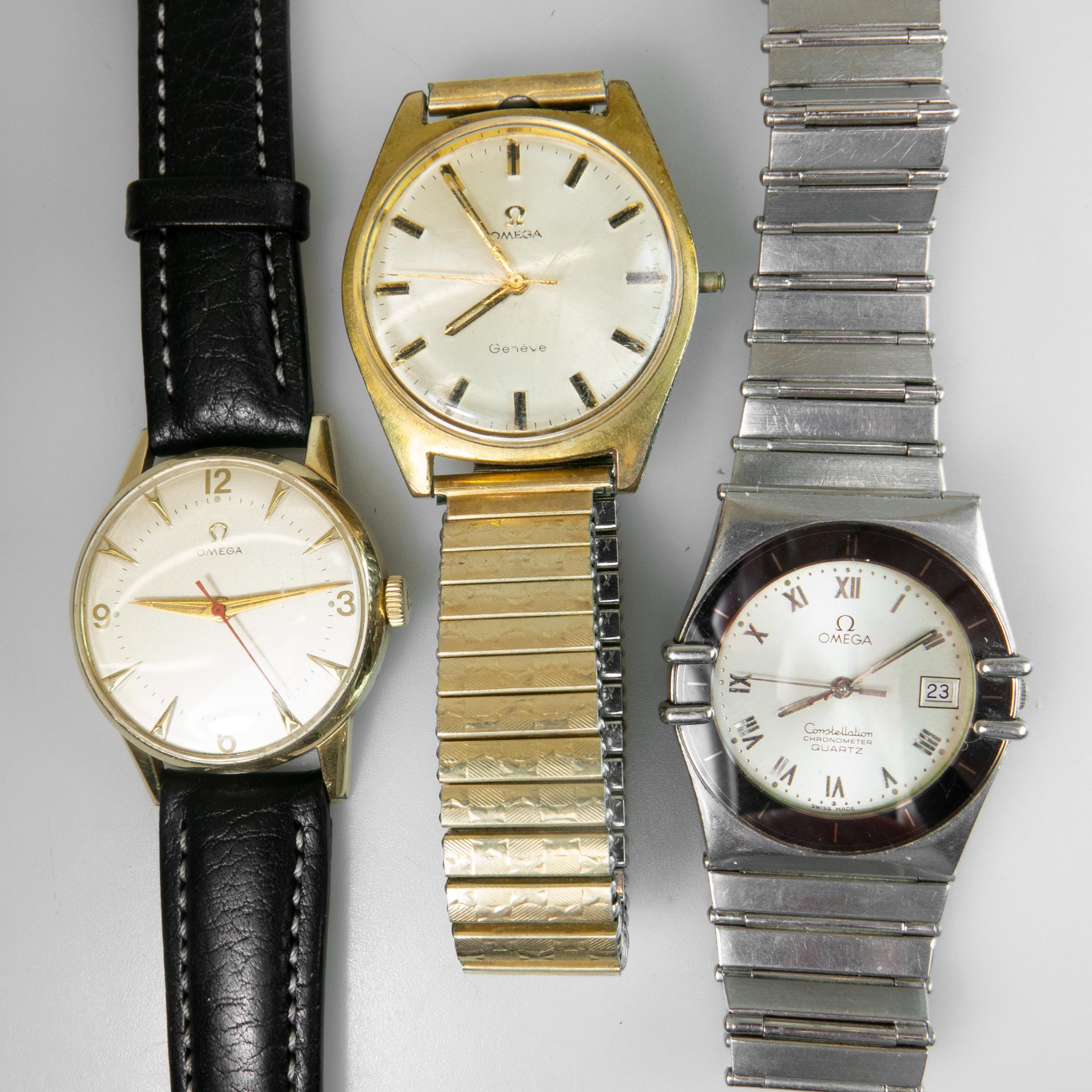 Three Omega Wristwatches