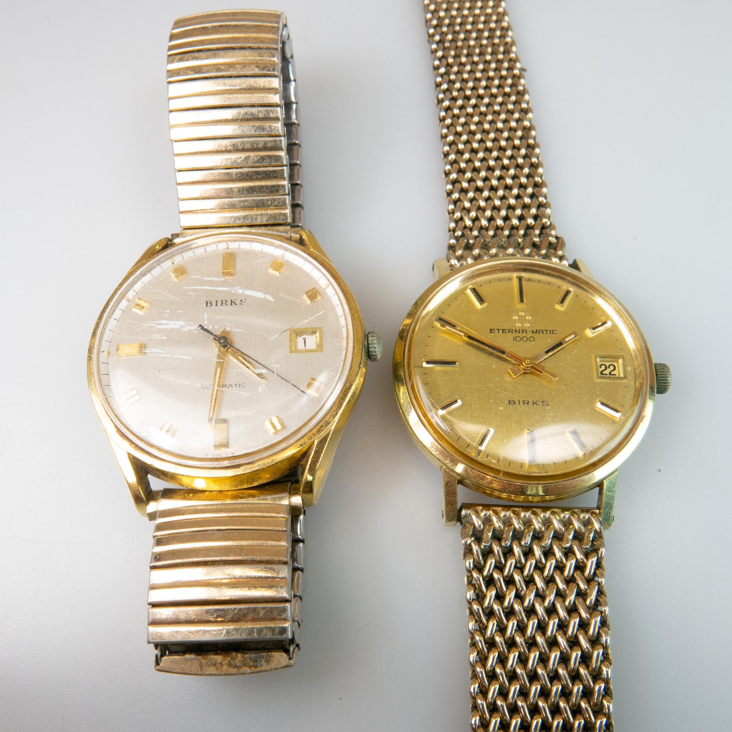 Two Birks Automatic Wristwatches