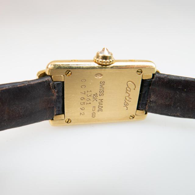 Lady's Cartier Art Deco Style Tank Wristwatch