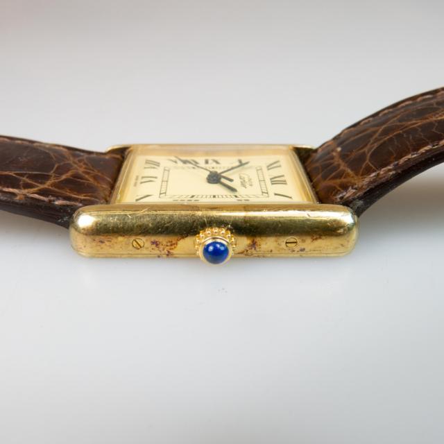 Must De Cartier Tank Wristwatch, With Date
