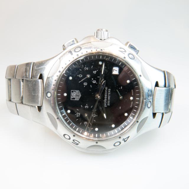  Tag Heuer 'Kirium' Professional 200 Wristwatch, With Chronograph And Date