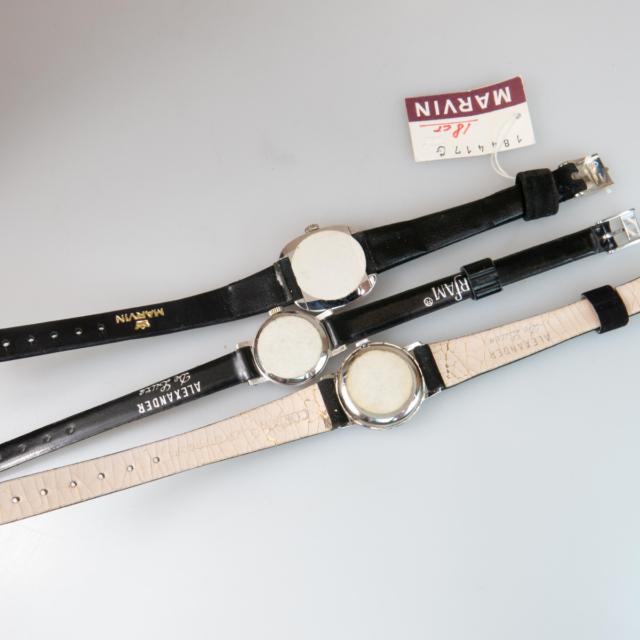 Three Lady's Marvin Wristwatches