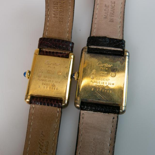 Men’s And Lady’s Must De Cartier Wristwatches