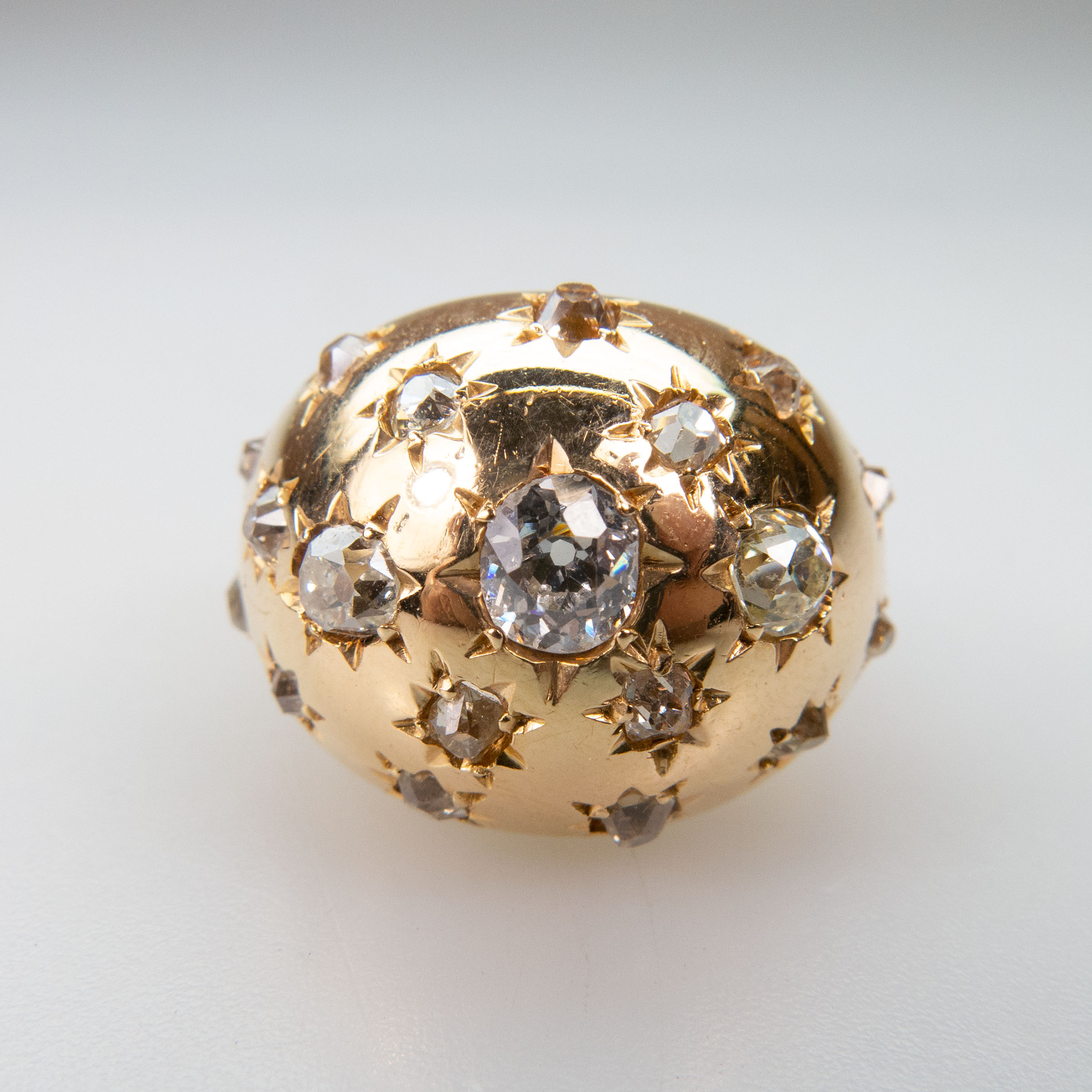 18k Yellow Gold Dome Ring