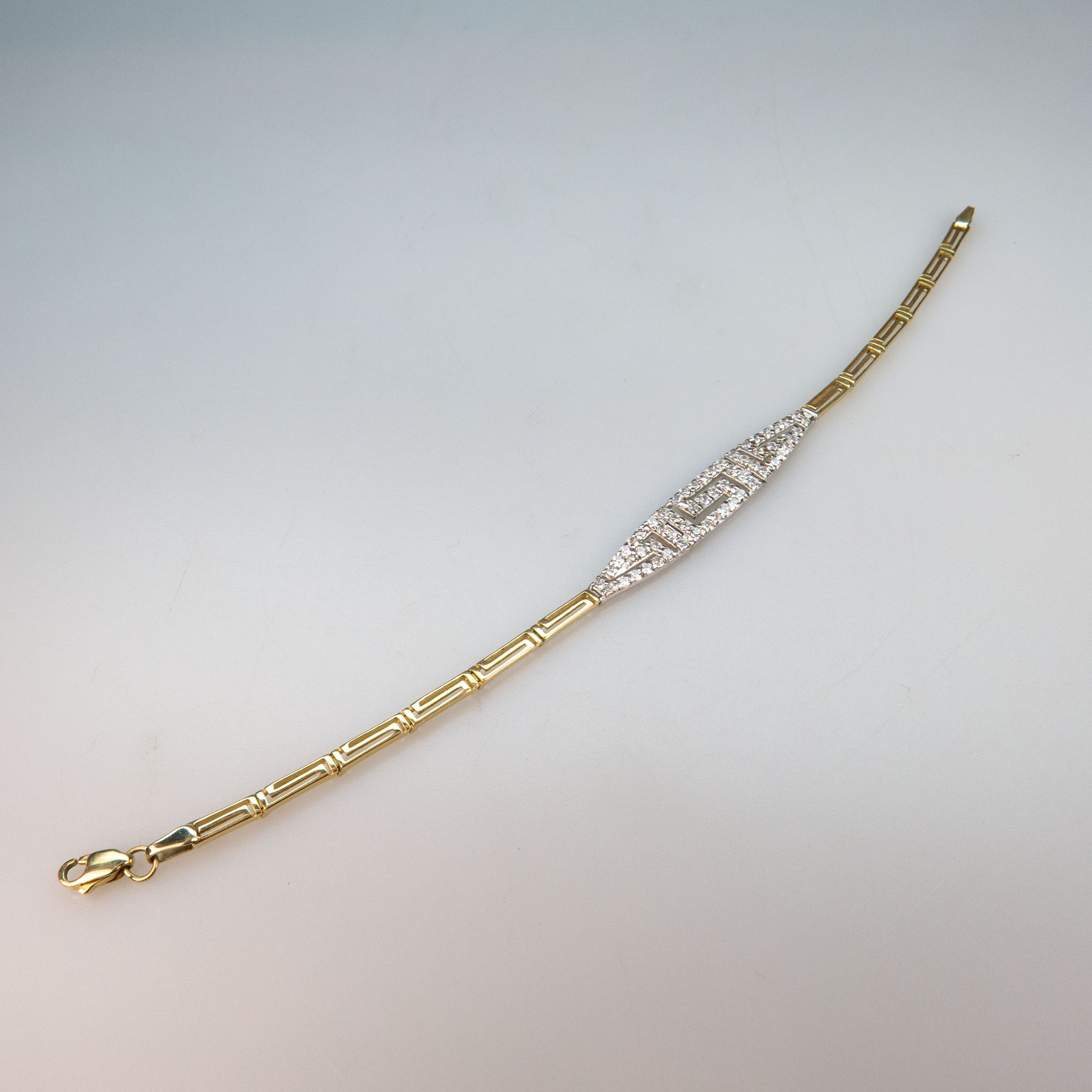10k Yellow And White Gold Bracelet
