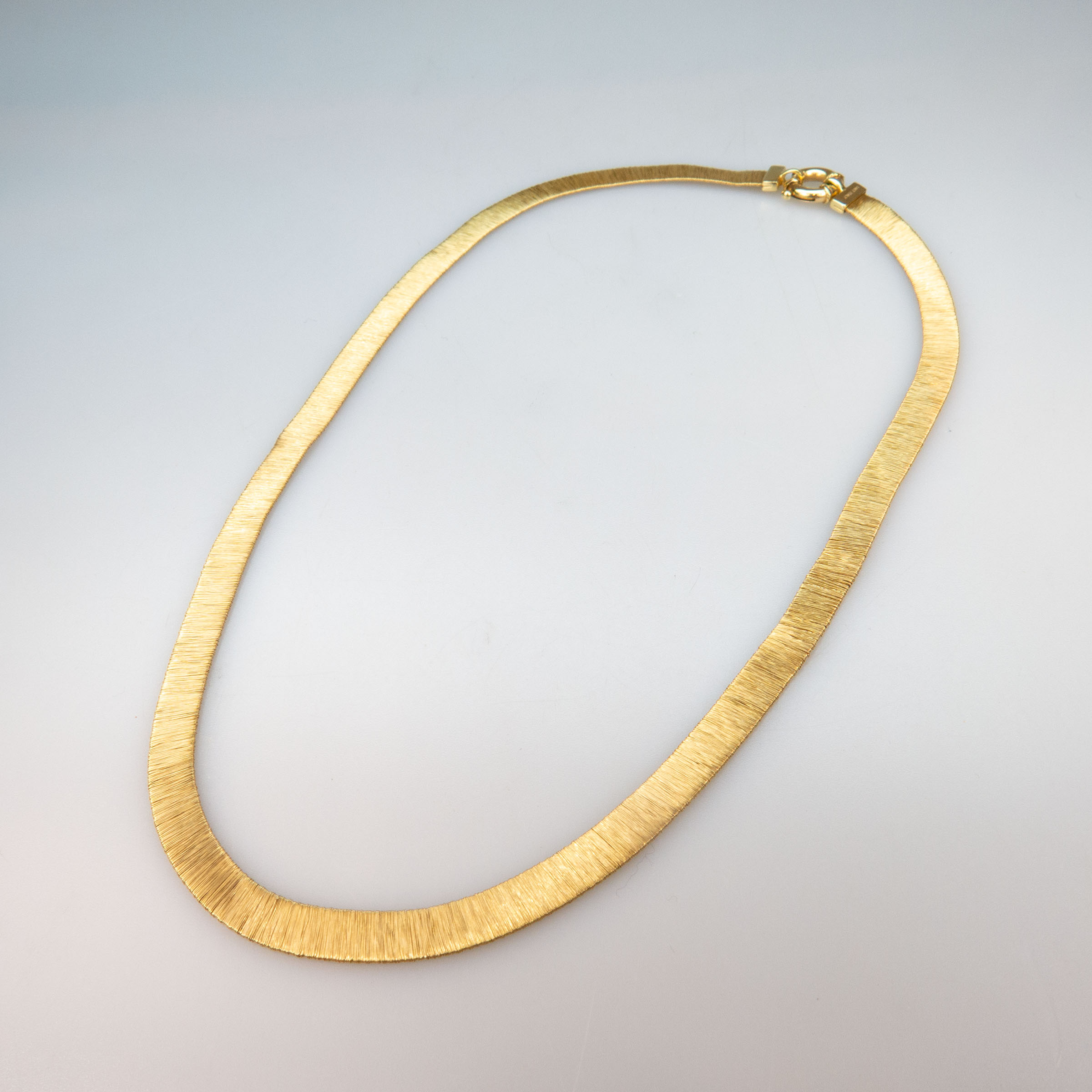 Italian 14k Yellow Gold Woven Necklace